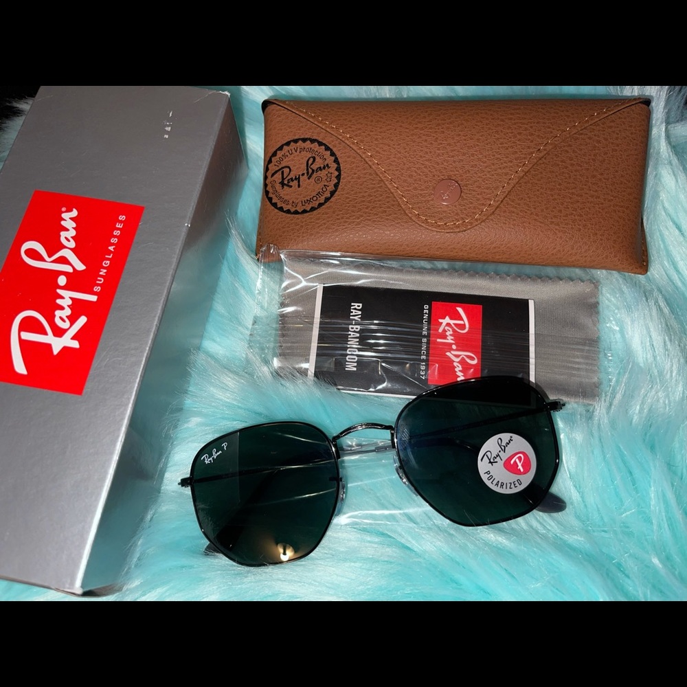 Ray-Ban Hexagonal Black G-15 Green